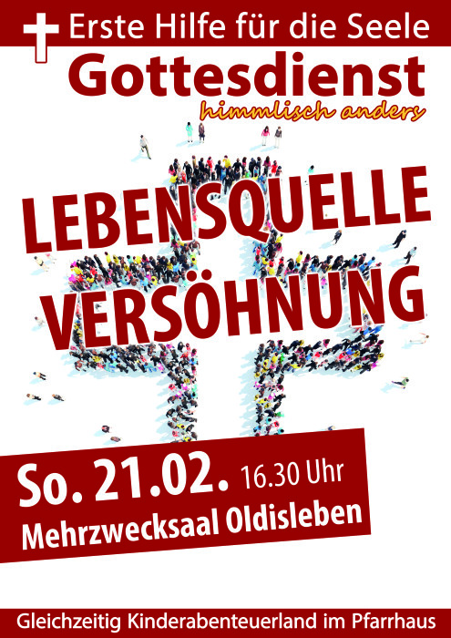 Plakat Kraftquelle Versöhnung