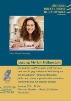 Lesung mit Myriam Halberstam