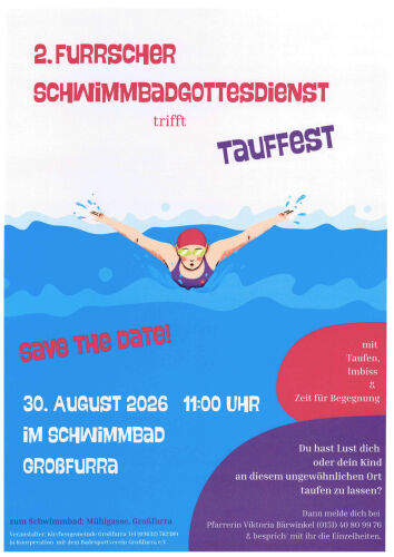 Schwimmbadgottesdienst in Großfurra