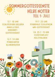 Sommergottesdienste Juli