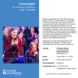 Chorprojekt zur Christue-Wallfahrt in Volkenroda